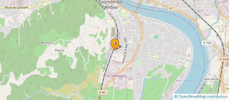 localisation de l'entreprise MADAME RAISSA LAREF à TOURNON-SUR-RHONE