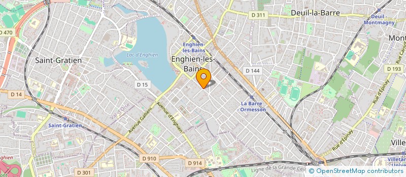 localisation de l'entreprise MADAME RAISSA TCHOUBEU TCHEBETCHOU  ENGHIEN-LES-BAINS