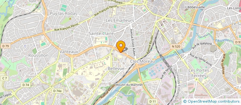 localisation de l'entreprise MADAME RAISSA TIREAU à LIMOGES