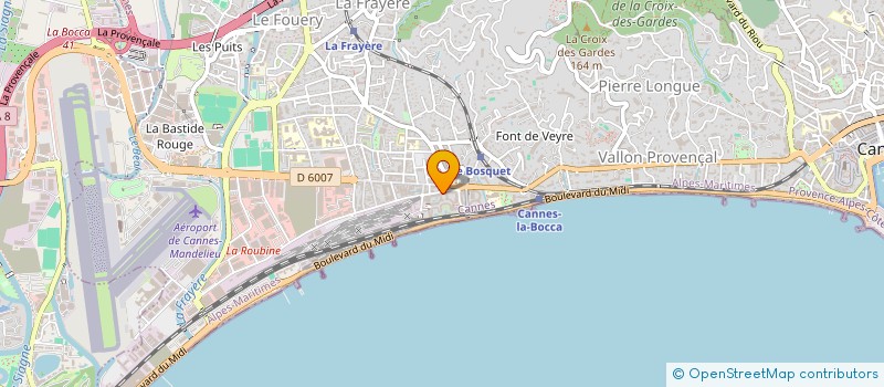 localisation de l'entreprise MADAME RAJA AOUSAY à CANNES