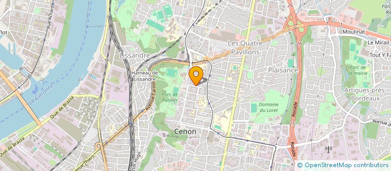 localisation de l'entreprise MADAME RAJA DOURHRI  CENON