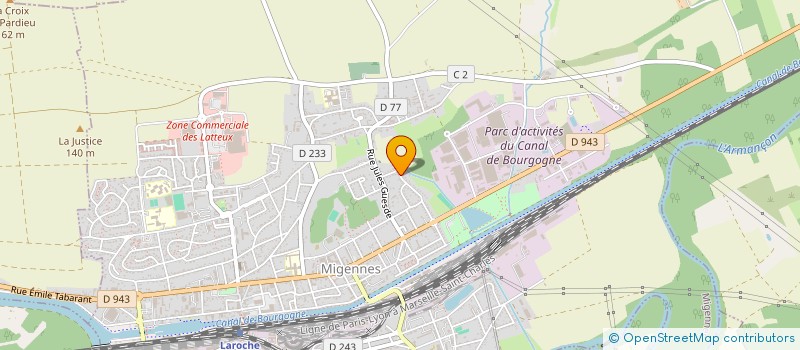 localisation de l'entreprise MADAME RAJA EL HAMDANI  MIGENNES