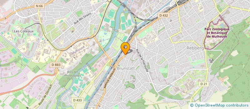 localisation de l'entreprise MADAME RAJA LAGHRISSI  BRUNSTATT-DIDENHEIM