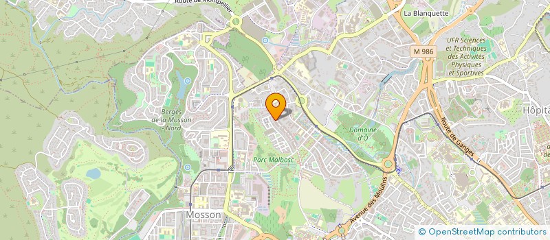 localisation de l'entreprise MADAME RAJA LHARTI  MONTPELLIER