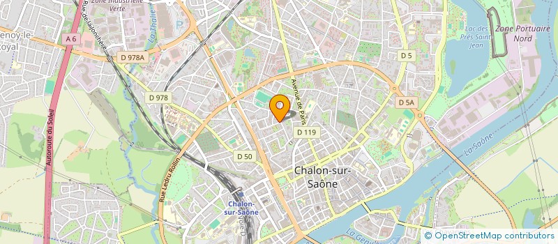 localisation de l'entreprise MADAME RAJA OUARTANI  CHALON-SUR-SAONE