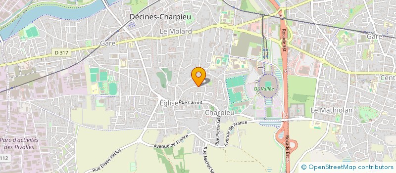 localisation de l'entreprise MADAME RAJAA BEN EL RHZAOUI  DECINES-CHARPIEU