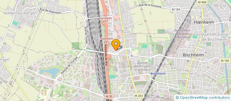 localisation de l'entreprise MADAME RAJAA HAMOUSSA  BISCHHEIM