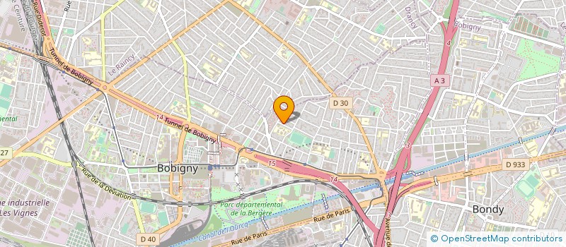 localisation de l'entreprise MADAME RAJAA MOUSSADIK  BOBIGNY