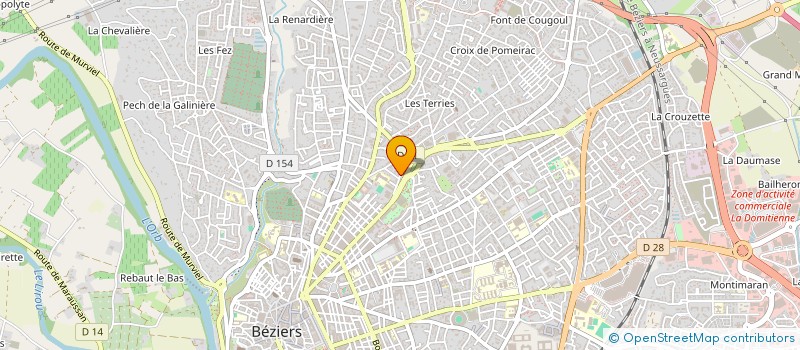 localisation de l'entreprise MADAME RAJAA SBIA à BEZIERS