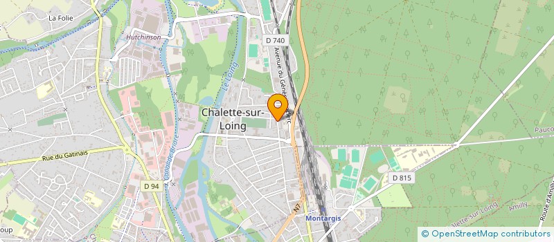 localisation de l'entreprise MADAME RAJAE FARESS à CHALETTE-SUR-LOING
