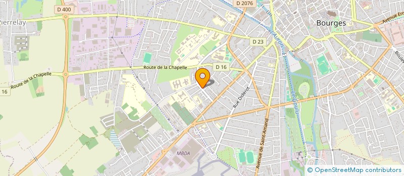 localisation de l'entreprise MADAME RAJAE HAMMAMA  BOURGES