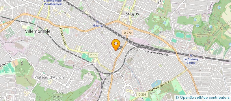 localisation de l'entreprise MADAME RAJESPAREE CUNDASAWMY  GAGNY