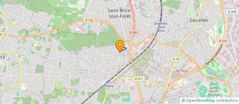 localisation de l'entreprise MADAME RAKIA DJERBI  SAINT-BRICE-SOUS-FORET