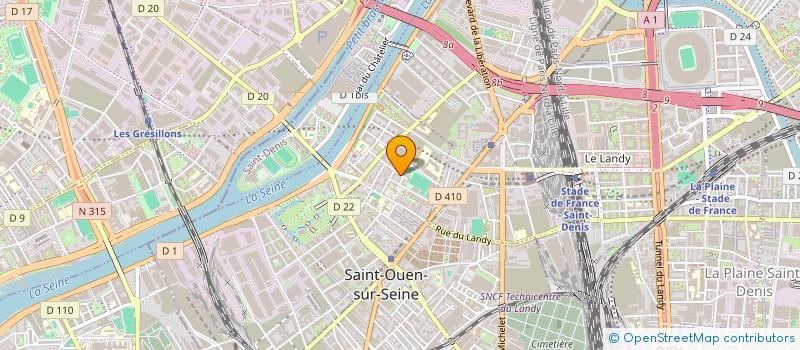 localisation de l'entreprise MADAME RAKIA JEFTANY à SAINT-OUEN-SUR-SEINE