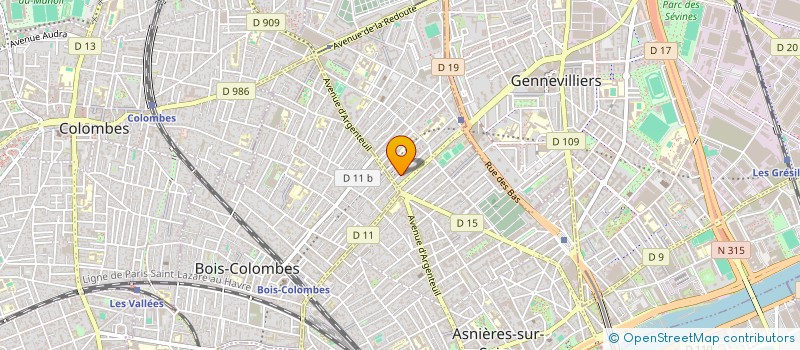 localisation de l'entreprise MADAME RAKIA OUTDRART  ASNIERES-SUR-SEINE