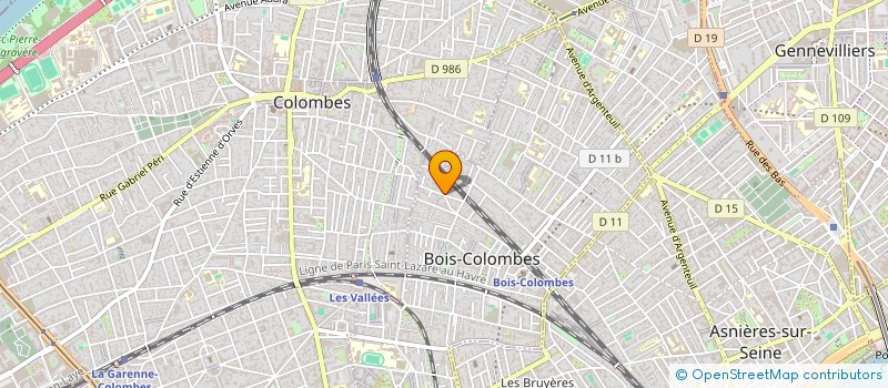 localisation de l'entreprise MADAME RALUCA BIANCA HORGE  BOIS-COLOMBES