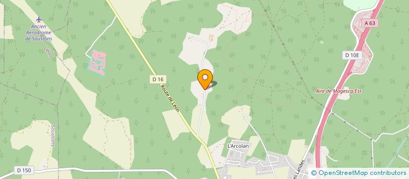 localisation de l'entreprise MADAME RALUCA DUMITRASCU  MAGESCQ