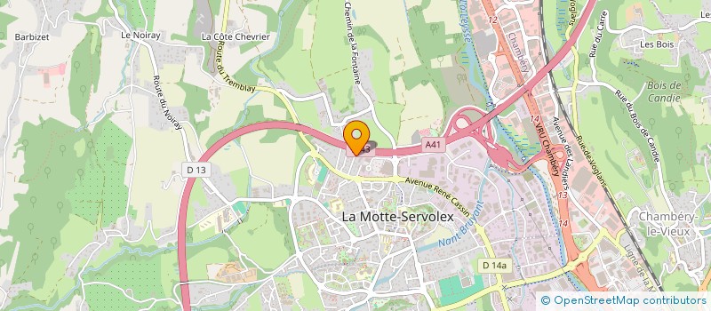 localisation de l'entreprise MADAME RALUCA MUNTEANU  LA MOTTE-SERVOLEX