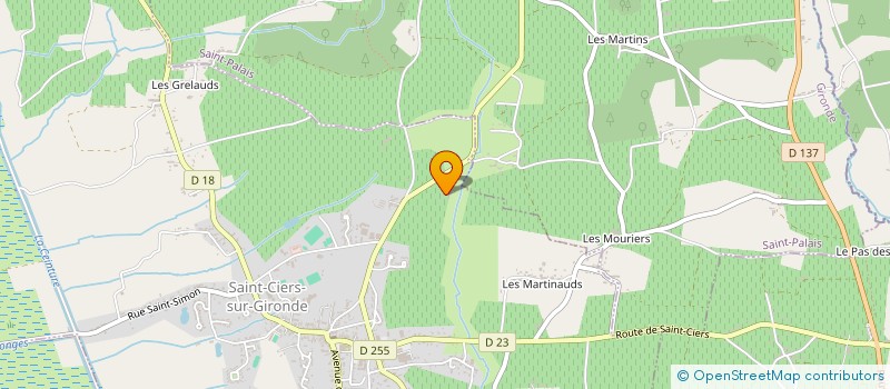 localisation de l'entreprise MADAME RALUCA VASILE  SAINT-CIERS-SUR-GIRONDE