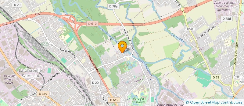 localisation de l'entreprise MADAME RAMA TALL  LA CHAPELLE-SAINT-LUC