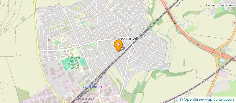 localisation de l'entreprise MADAME RAMANDEEP KAUR  GOUSSAINVILLE