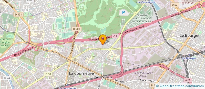 localisation de l'entreprise MADAME RAMATA CISSE à LA COURNEUVE