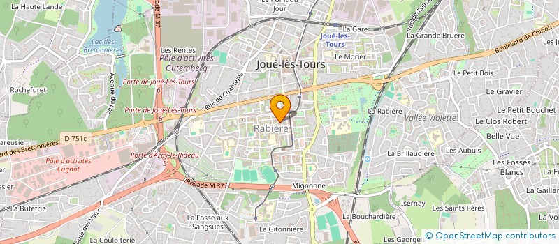 localisation de l'entreprise MADAME RAMATOULAYE DOUMBOUYA  JOUE-LES-TOURS