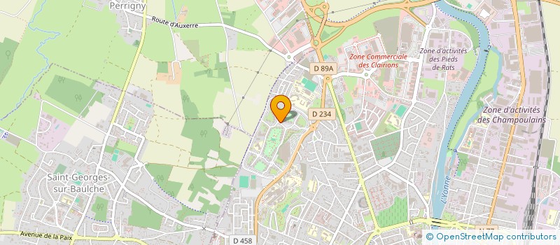 localisation de l'entreprise MADAME RAMATOULAYE SALL  AUXERRE