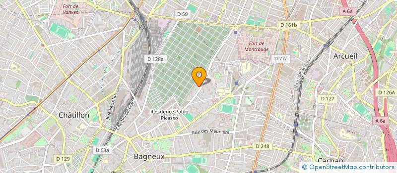 localisation de l'entreprise MADAME RAMATOULAYE TANDJIGORA  BAGNEUX