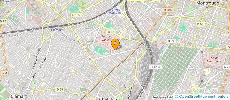 localisation de l'entreprise MADAME RAMDJEE DANIS  CHATILLON