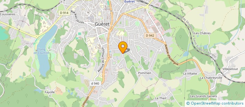 localisation de l'entreprise MADAME RAMIA ALAHMED à GUERET
