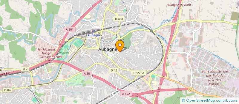 localisation de l'entreprise MADAME RAMJAN ABDULAZISSE  AUBAGNE