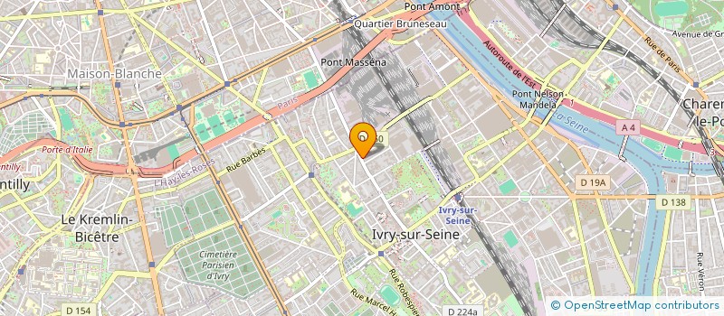 localisation de l'entreprise MADAME RAMONA BONVICINI  IVRY-SUR-SEINE