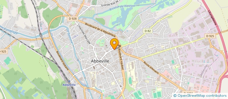 localisation de l'entreprise MADAME RAMONA CALIN à ABBEVILLE