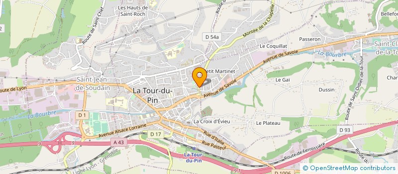 localisation de l'entreprise MADAME RAMONA FEHER  SAINT-CLAIR-DE-LA-TOUR