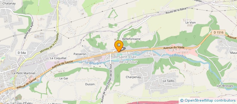 localisation de l'entreprise MADAME RAMONA ILEA  SAINT-CLAIR-DE-LA-TOUR