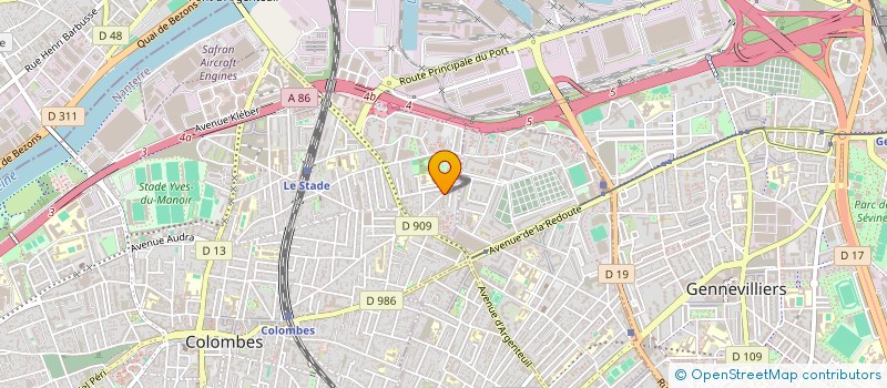 localisation de l'entreprise MADAME RAN LIU à COLOMBES