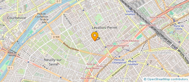localisation de l'entreprise MADAME RAND DARJANI à LEVALLOIS-PERRET
