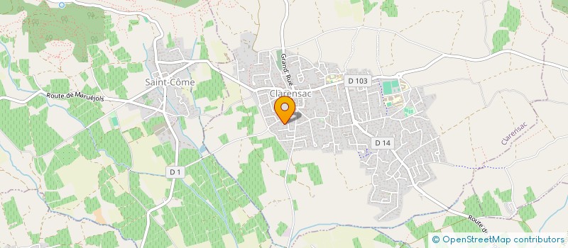 localisation de l'entreprise MADAME RANDA BOURGI  CLARENSAC