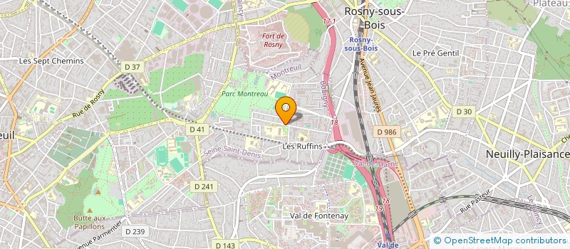 localisation de l'entreprise MADAME RANIA ABDOUS à MONTREUIL