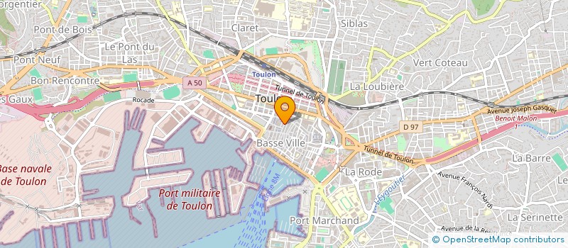 localisation de l'entreprise MADAME RANIA BEN AMAR  TOULON