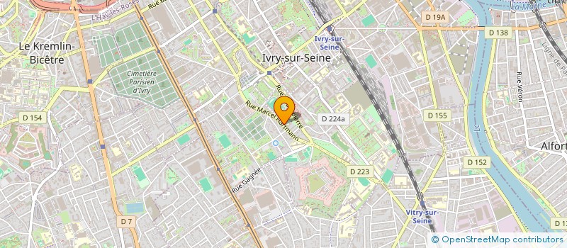 localisation de l'entreprise MADAME RANIA BOUDJELLAL  IVRY-SUR-SEINE