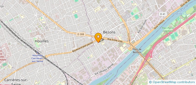 localisation de l'entreprise MADAME RANIA CHAKER  BEZONS