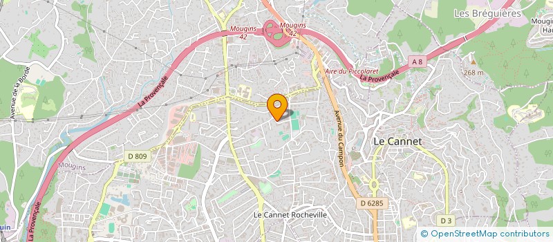 localisation de l'entreprise MADAME RANIA HADDAJI à LE CANNET
