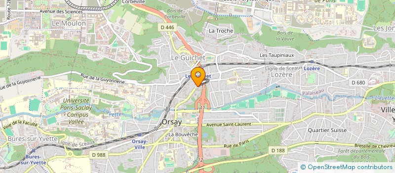 localisation de l'entreprise MADAME RANIA HADOUCHI à ORSAY