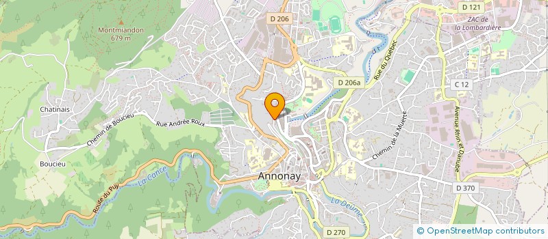 localisation de l'entreprise MADAME RANIA KADIM  ANNONAY