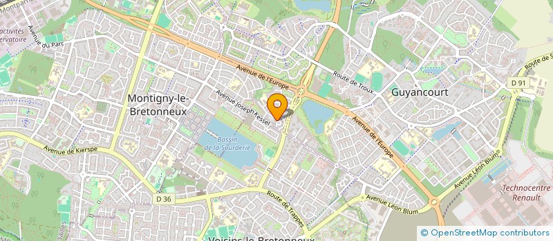 localisation de l'entreprise MADAME RANIA NASSAR  MONTIGNY-LE-BRETONNEUX