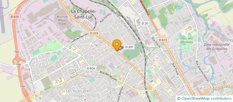 localisation de l'entreprise MADAME RANIA SIVARADJAM à LA CHAPELLE-SAINT-LUC