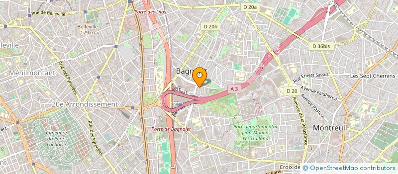 localisation de l'entreprise MADAME RANIM RIAHI  BAGNOLET