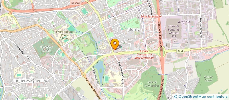 localisation de l'entreprise MADAME RANKEEN HUSSEIN  METZ